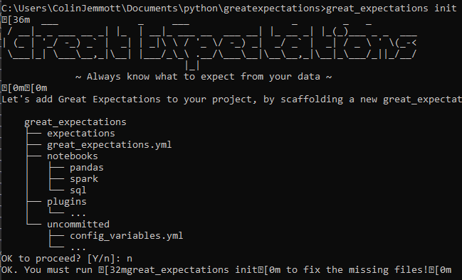 Unicode issues with init on Windows · Issue #953 · great-expectations ...