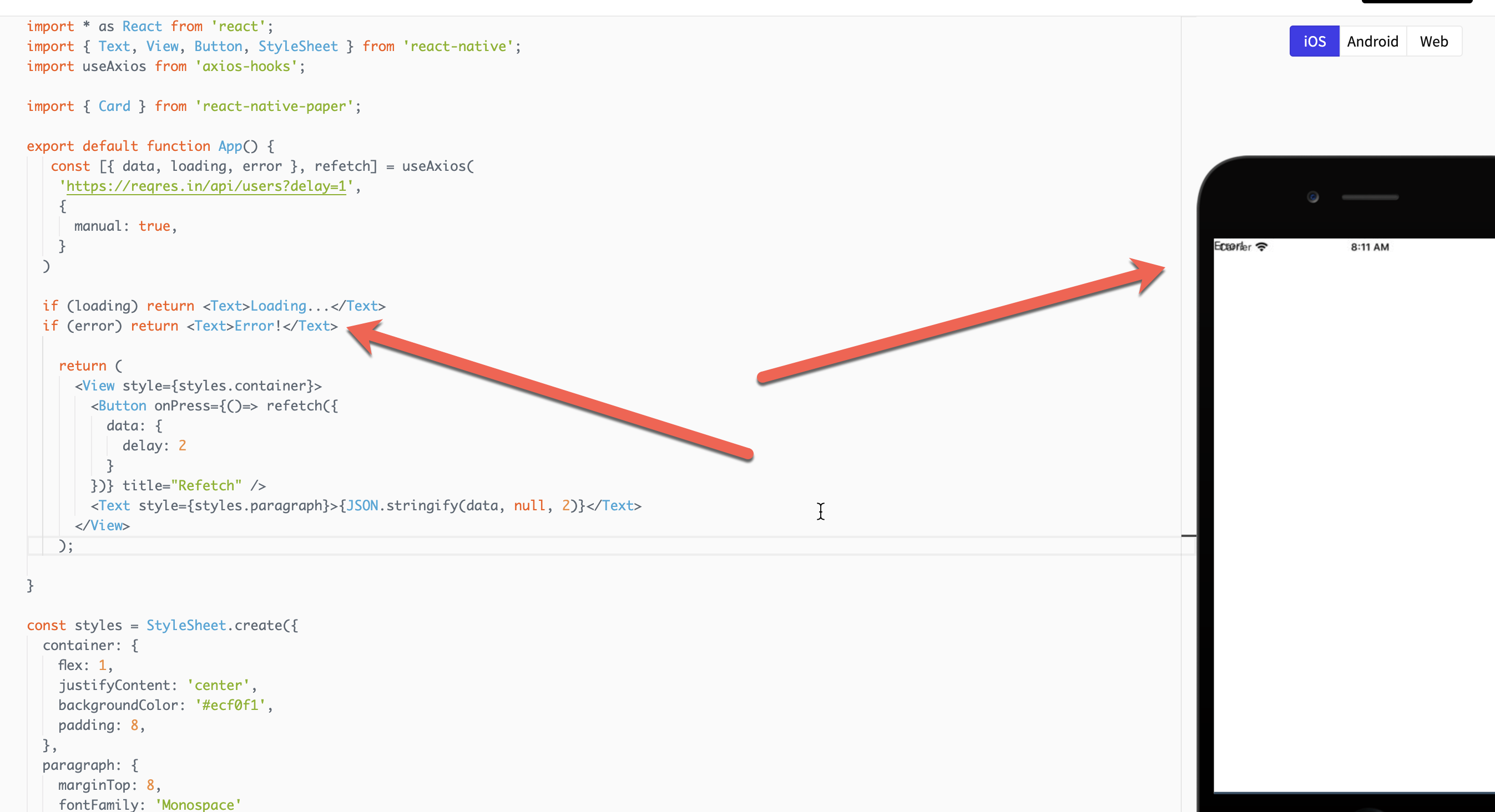 Does this working on react-native project ? · Issue #237 · simoneb ...