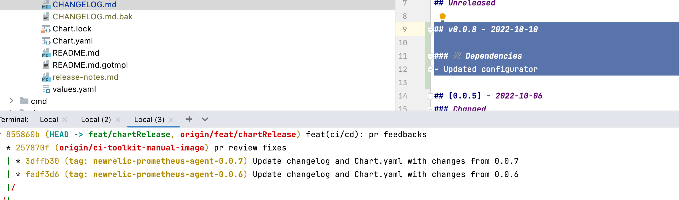 The Tools Is Considering Tag Coming From Different Branches And Remotes