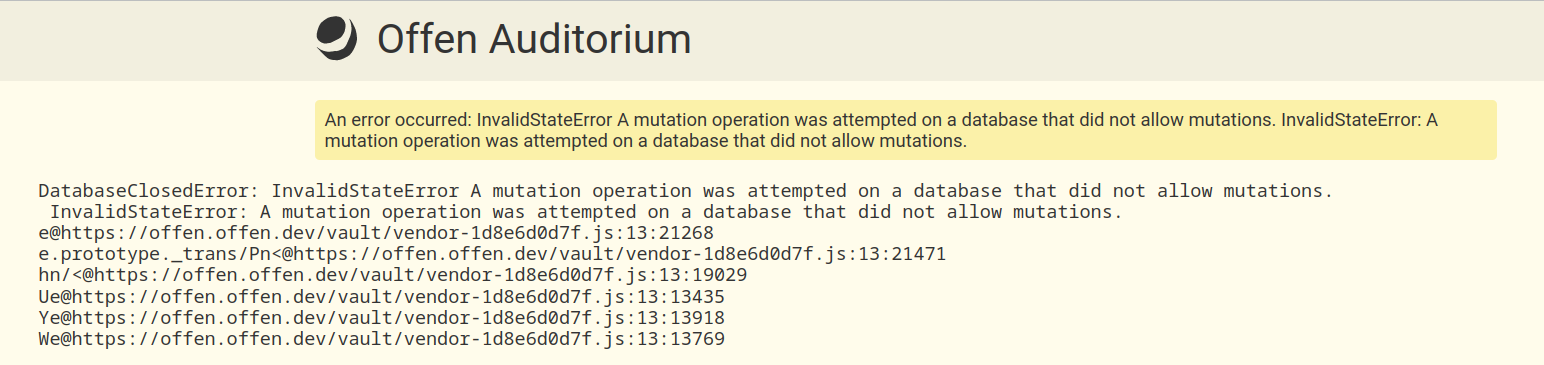 Image of the error message