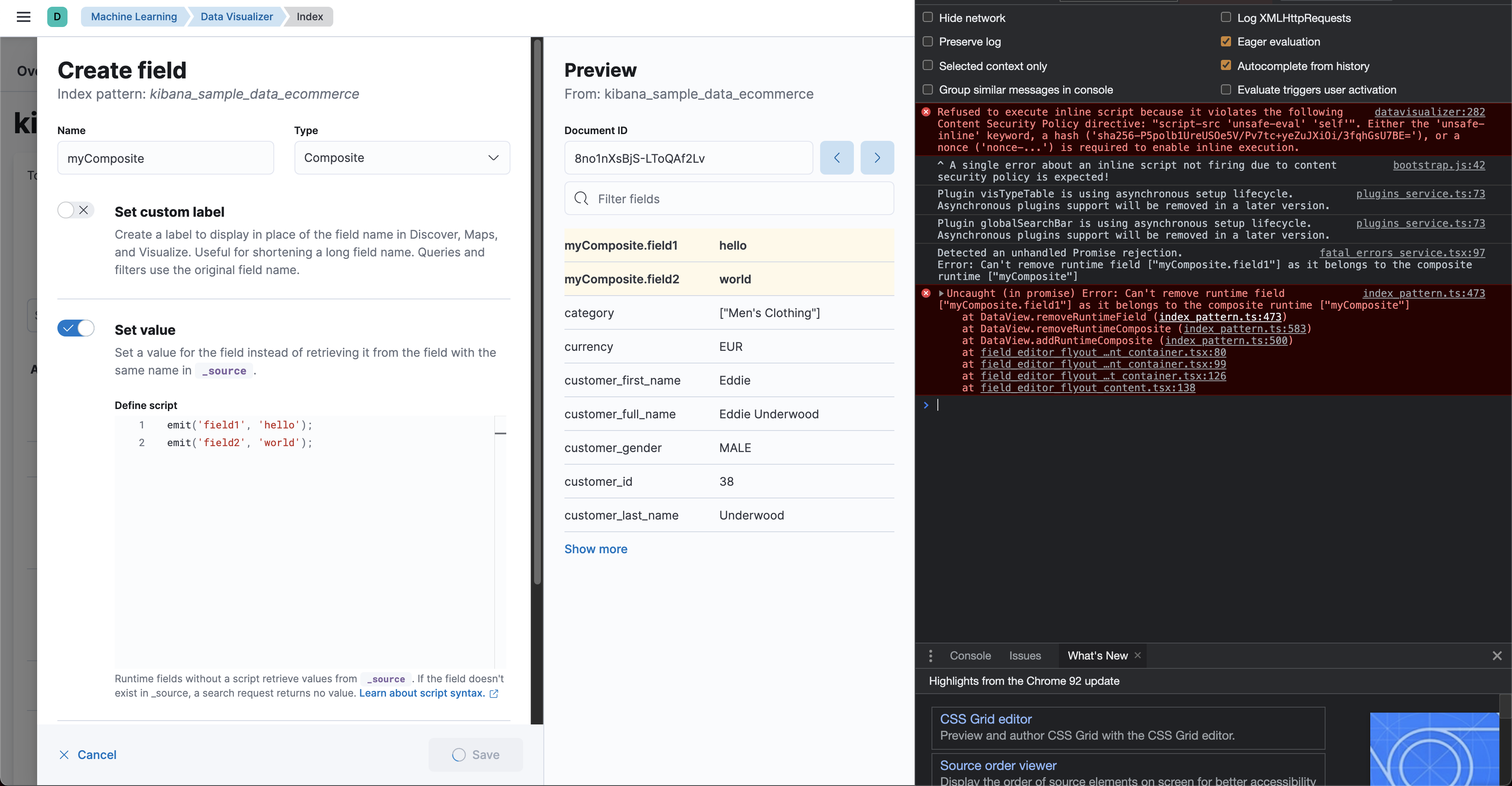 [ML] [Transforms]: Add support for composite runtime field · Issue ...