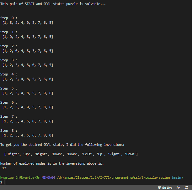 GitHub - EnoshNyarige/8-puzzle-assign: Implementing the 8-Puzzle ...