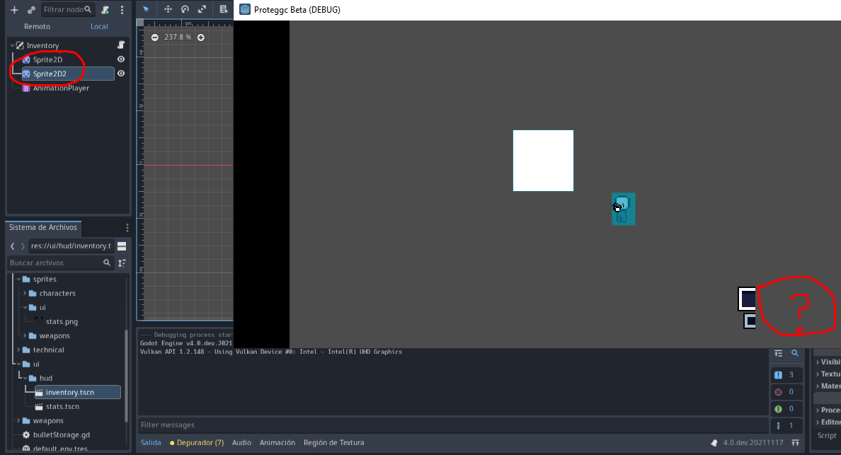 Sprite2d Sprite2D(With Region Enabled) from same parent disappears · Issue ...