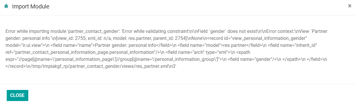 ValueError: Field `gender` does not exist · Issue #725 · OCA/partner ...