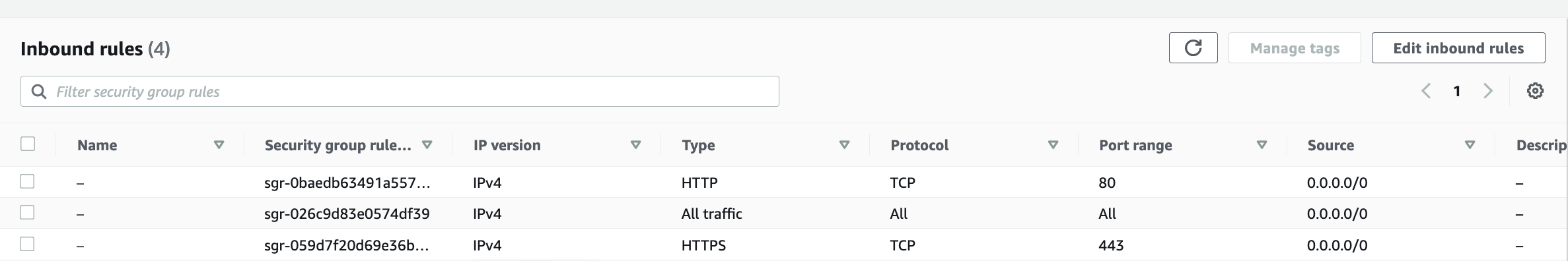 Security Groups