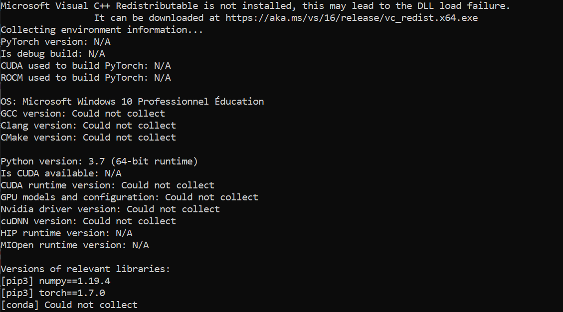 invalid wheel no .distinfo collectenv script not working · Issue