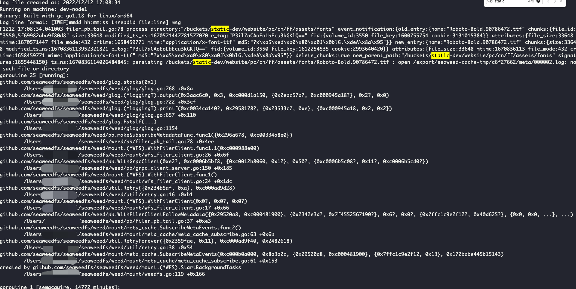 mount died · Issue #4056 · seaweedfs/seaweedfs · GitHub