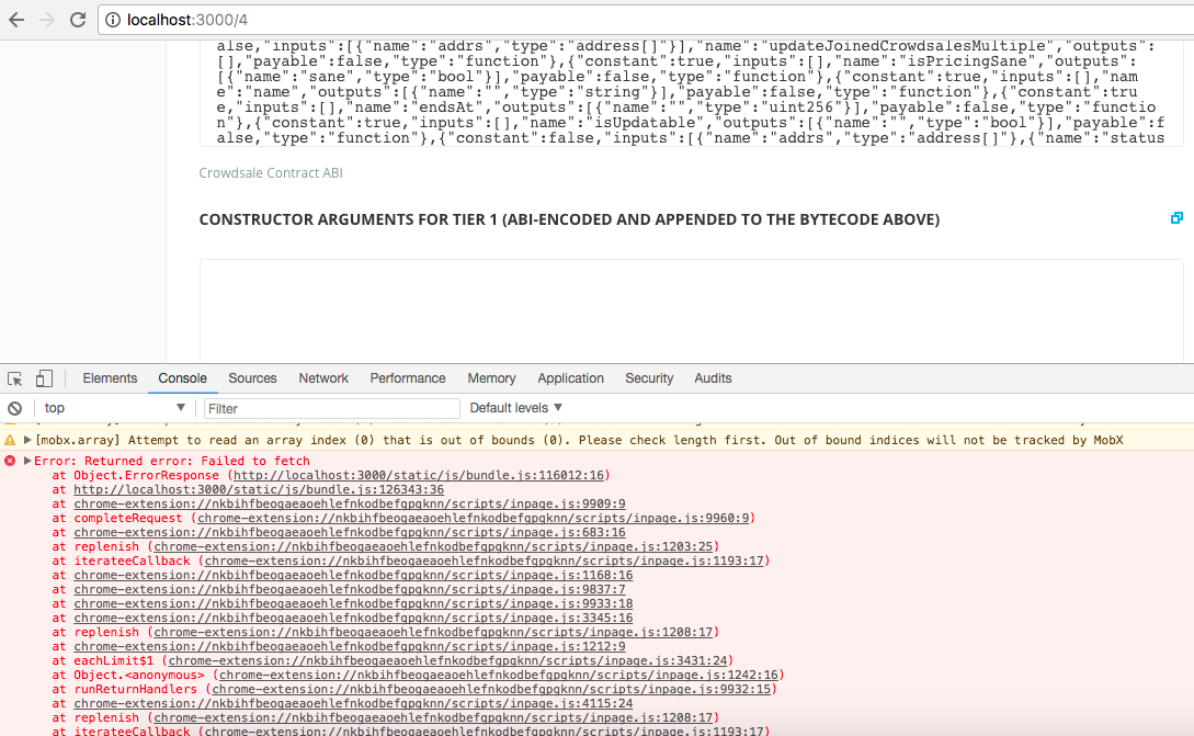 (Bug) Failed to fetch · Issue #480 · poanetwork/token-wizard · GitHub