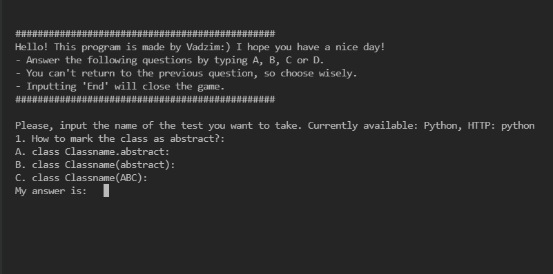 GitHub - Pelmen323/a_quiz_game: A quiz game in Python