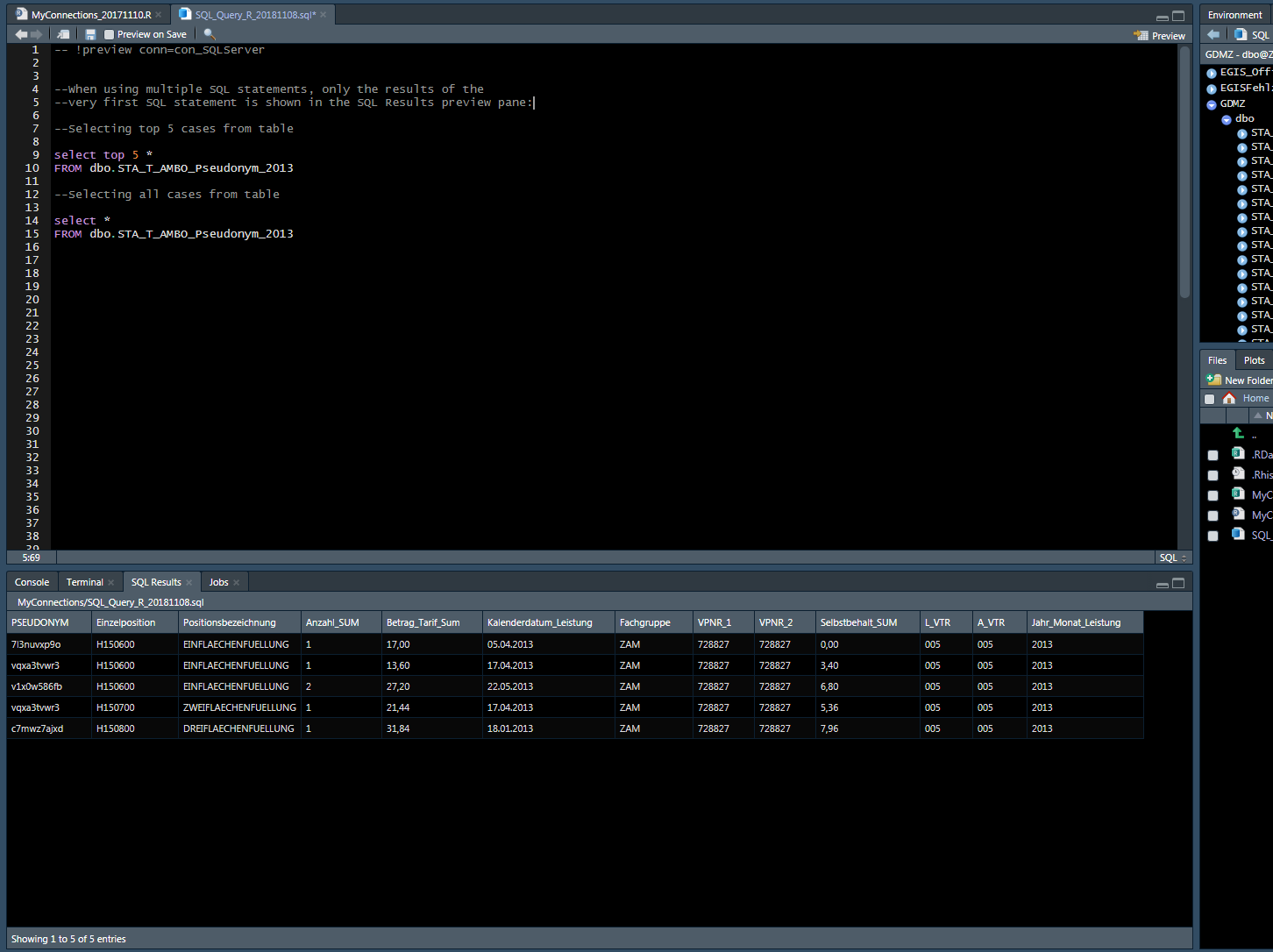 SQL Results preview pane shows only the results of the very first SQL ...