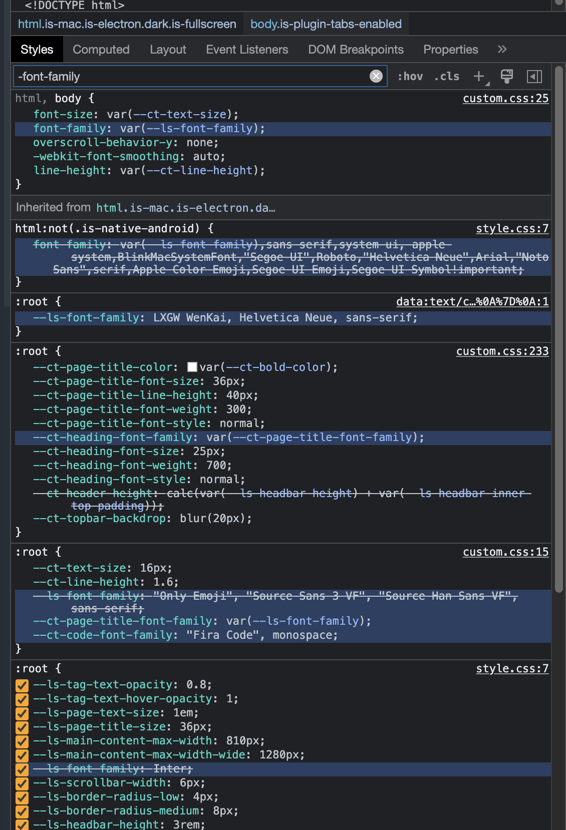 When light mode and dark mode change, the custom css disappear · Issue ...