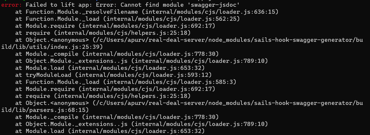 error: Failed to lift app: Error: Cannot find module './utils' · Issue ...