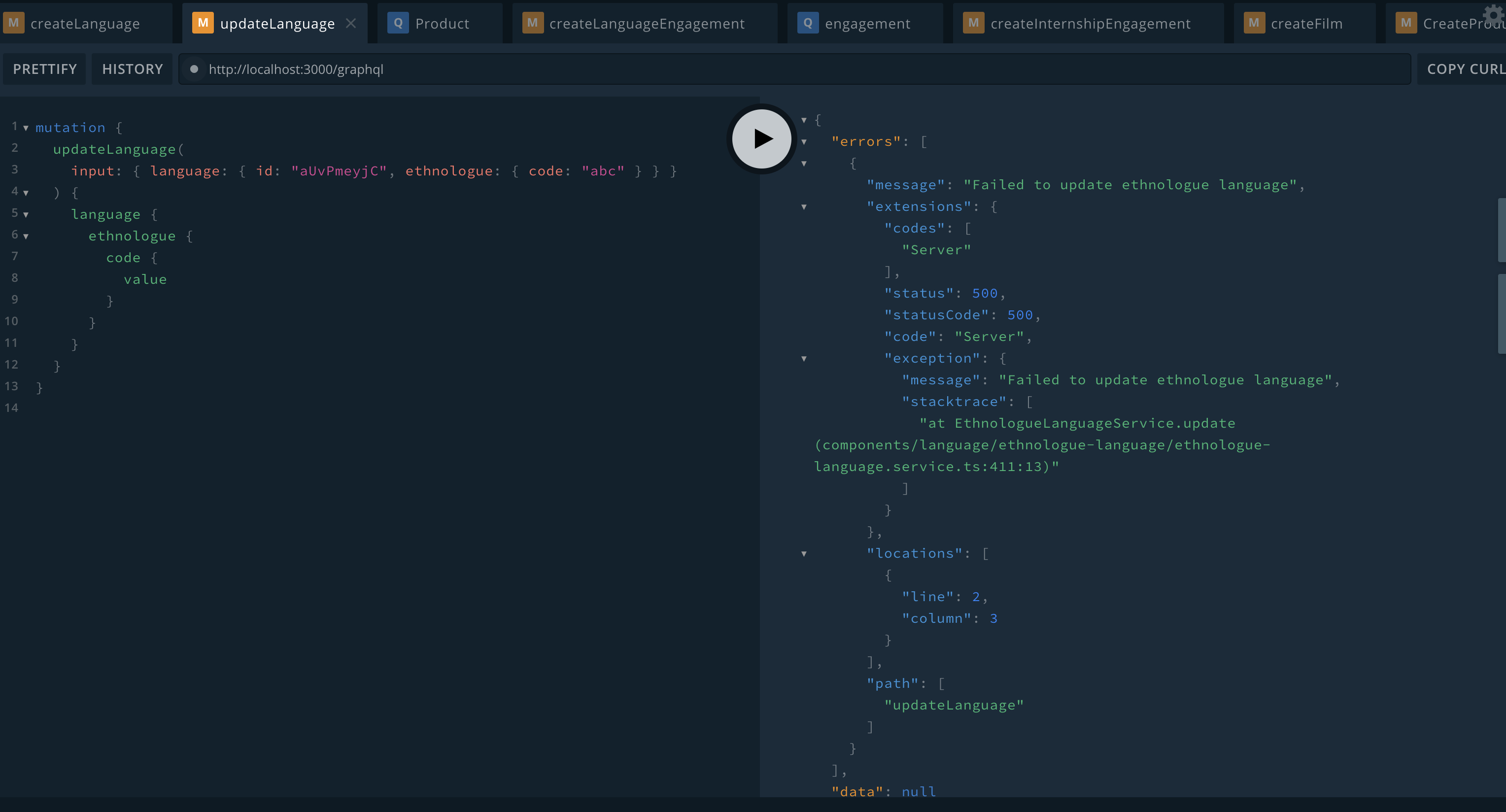 Error when updating Ethnologue code · Issue #935 · SeedCompany/cord-api ...