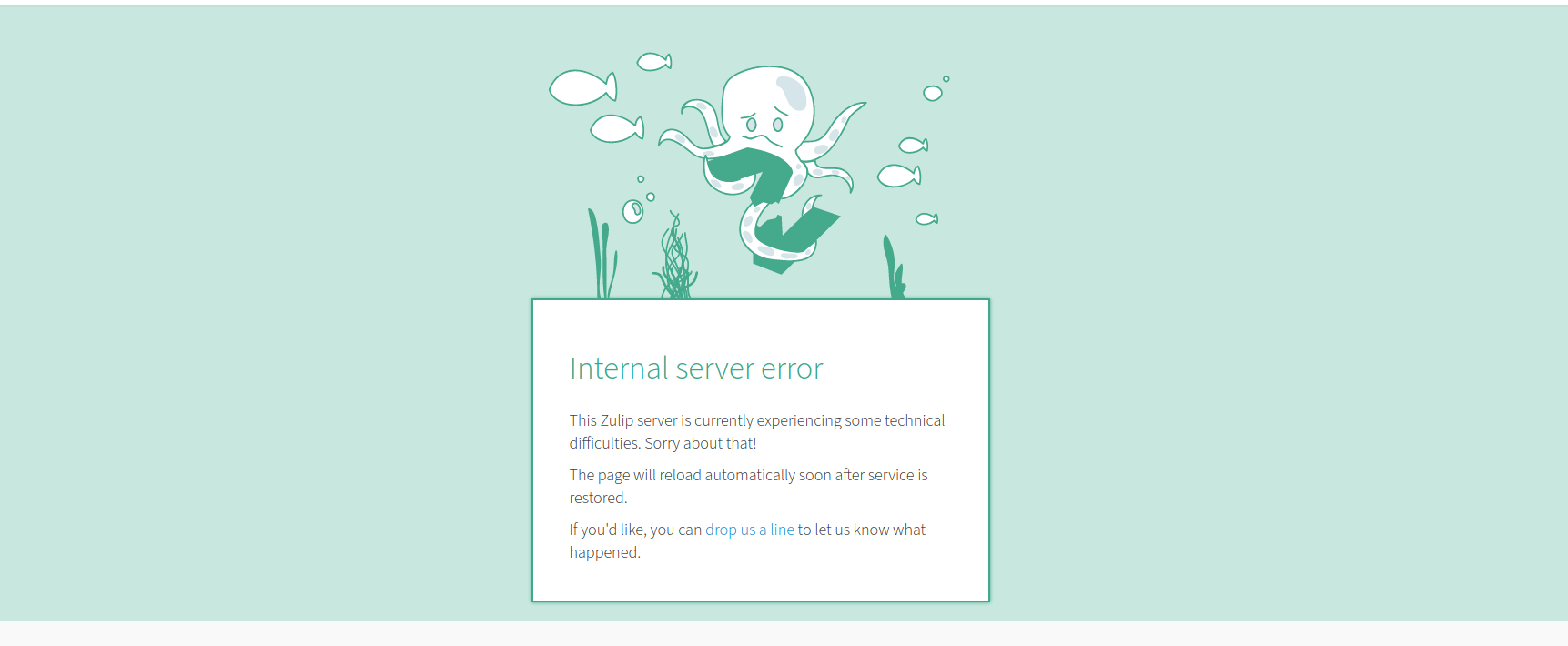 Internal Server Error for some users, can not entering to zulip · Issue ...