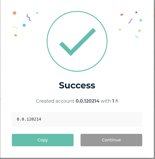 Success Modal Improvement (See details) · Issue #207 · hashgraph ...
