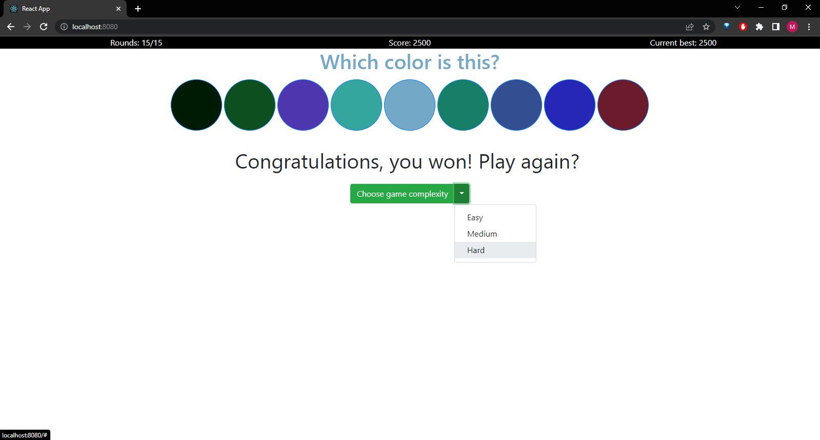 GitHub - mboyadzhieva/guess-the-color-game: Very simple game in which ...