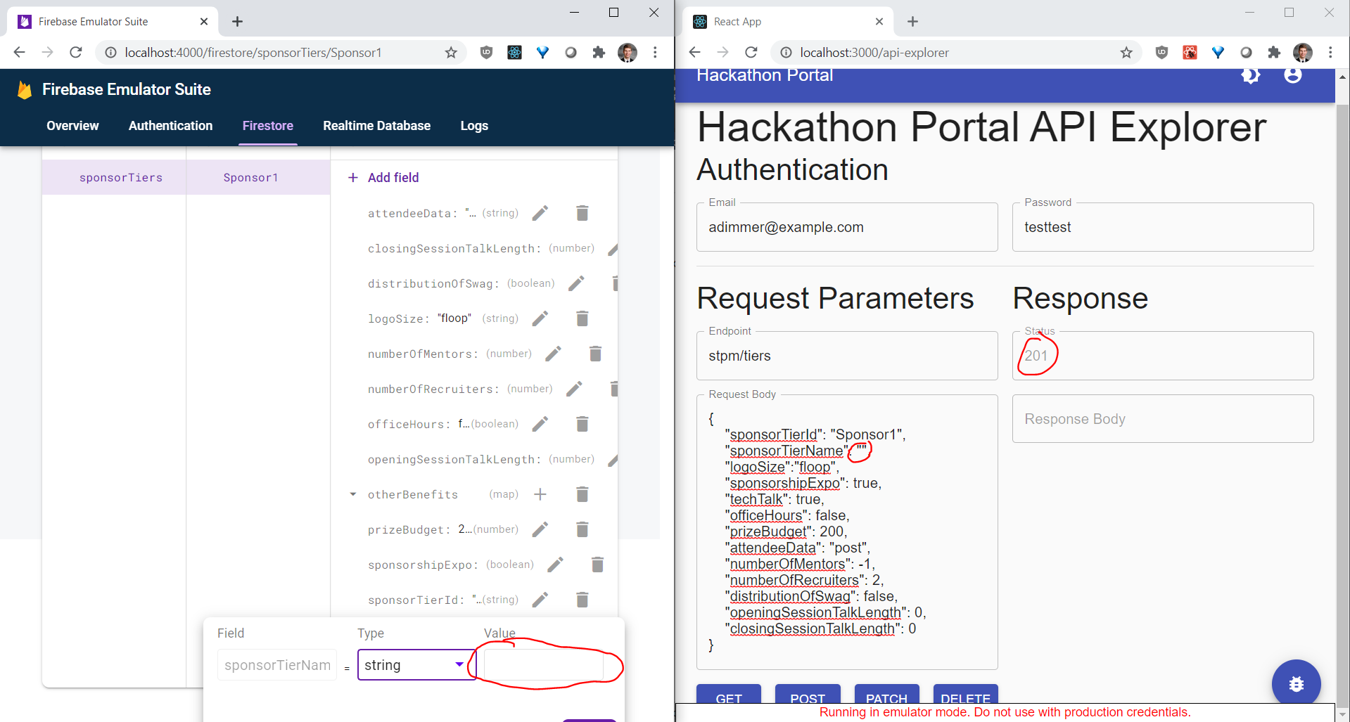 [API] Type Validator Does Not Reject Empty Strings for Required Fields ...