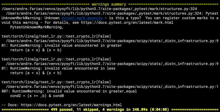 Encrypted Linear Regression Test Failure · Issue #2680 · OpenMined ...