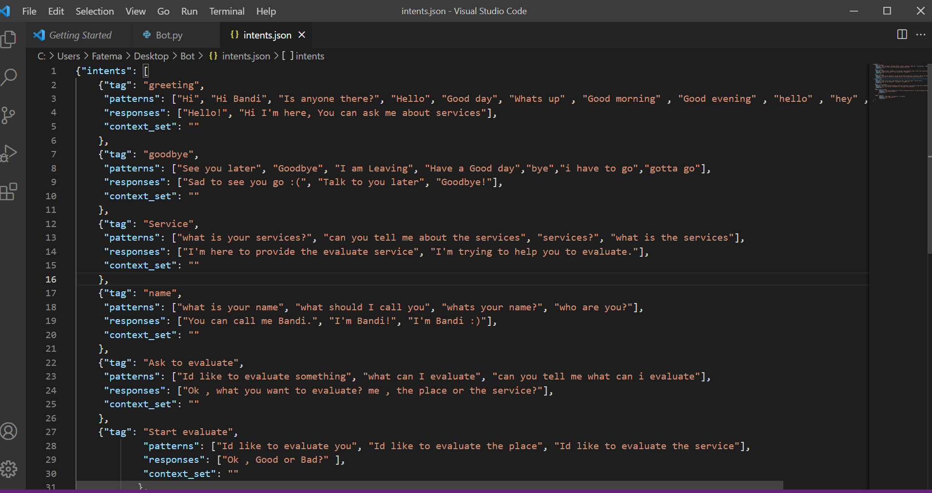 GitHub - betoolhamad/Chatbot-model-of-evaluating-robot: Build chatbot ...
