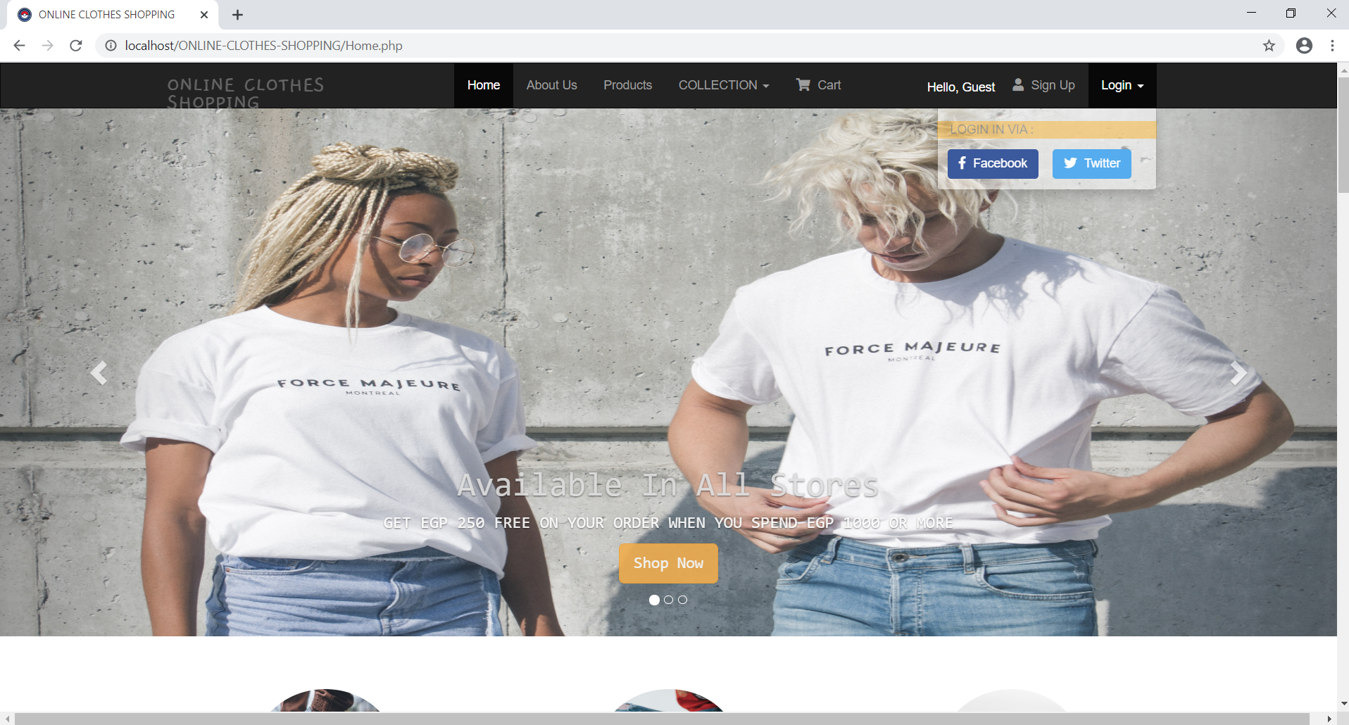 GitHub - SherifMounir/ONLINE-CLOTHES-SHOPPING: Demo for a web site ...