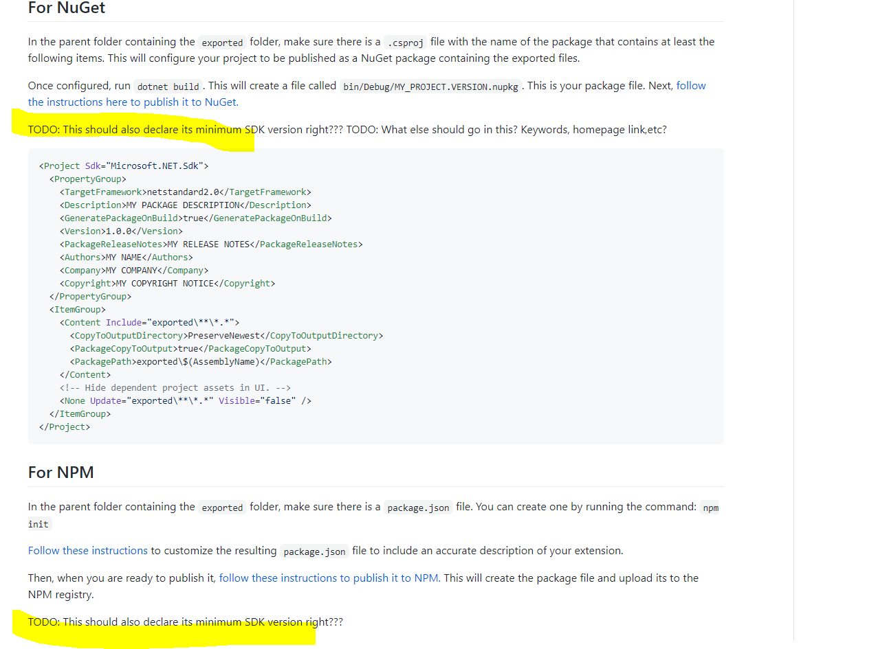 readme > packagemanager notes visible · Issue #5342 · microsoft ...