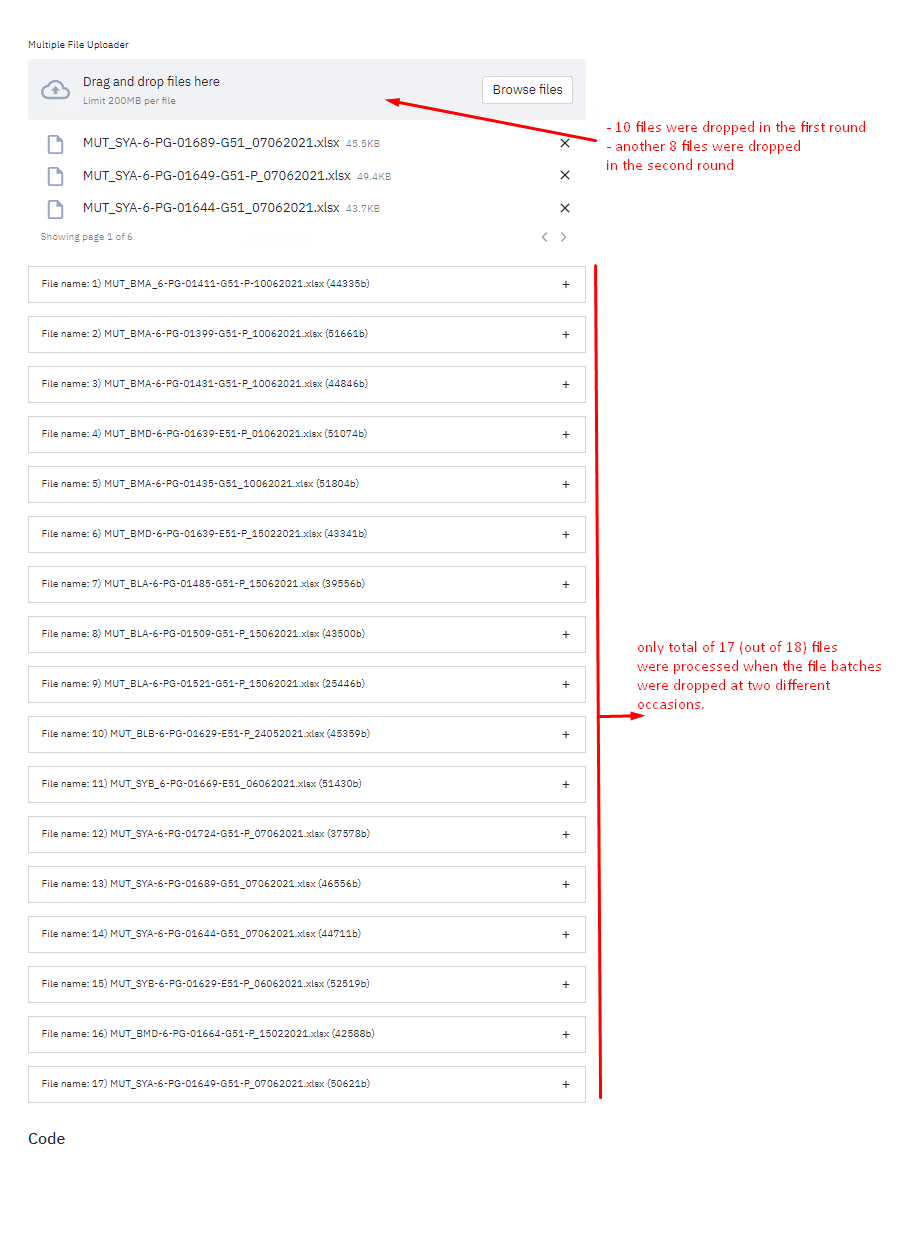 File Uploader Multi-file does not correctly accept multiple occasions ...