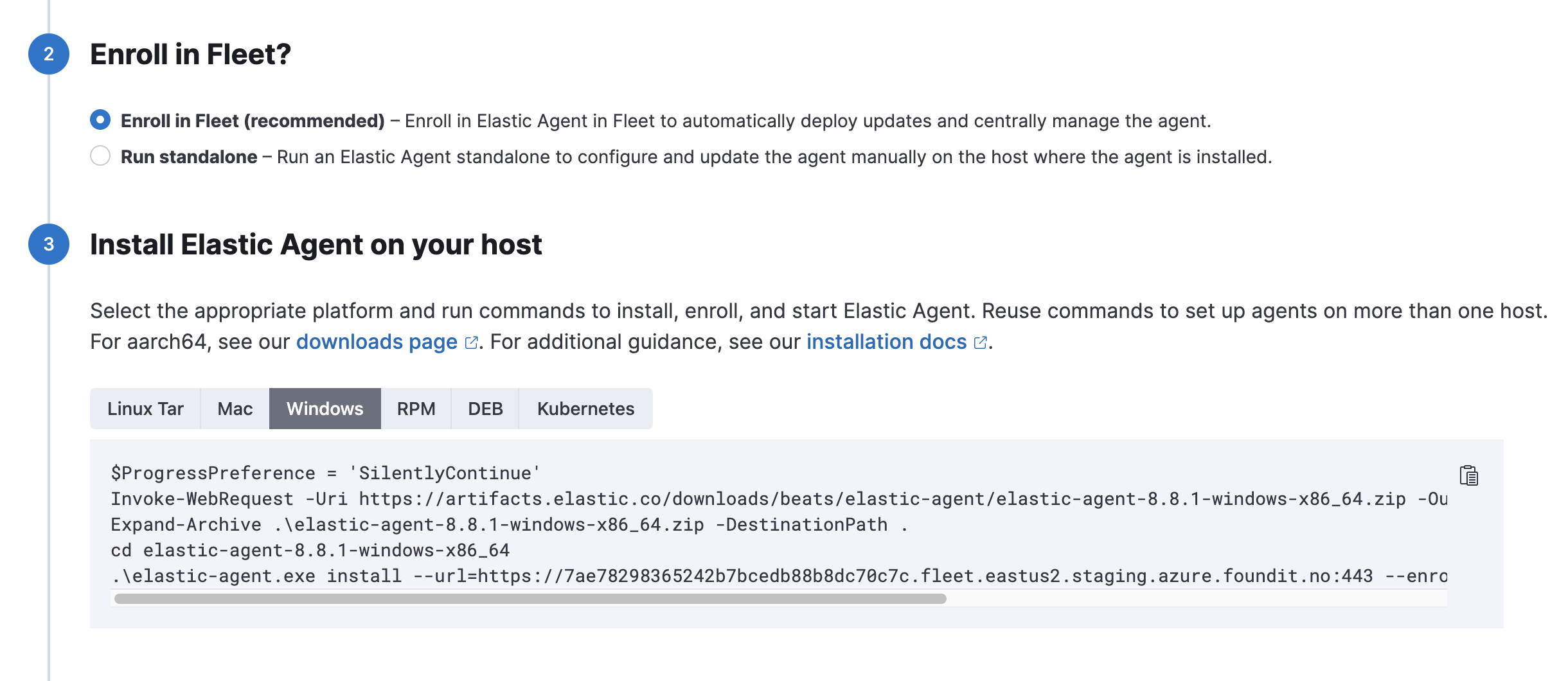 Add a note in the auto-generated Fleet command for PowerShell ISE ...