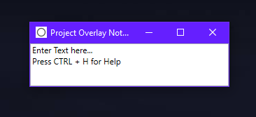 GitHub - NicciZar/Project-Overlay-Notepad