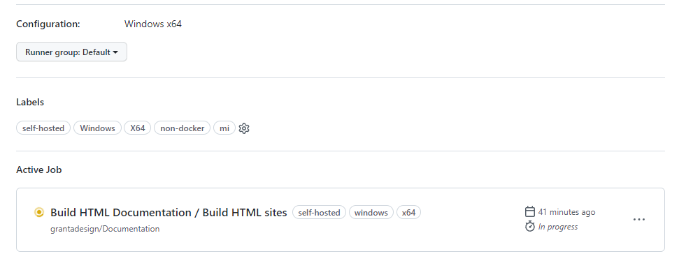 Can the 'Active Job' of a runner be made available in the Github API ...