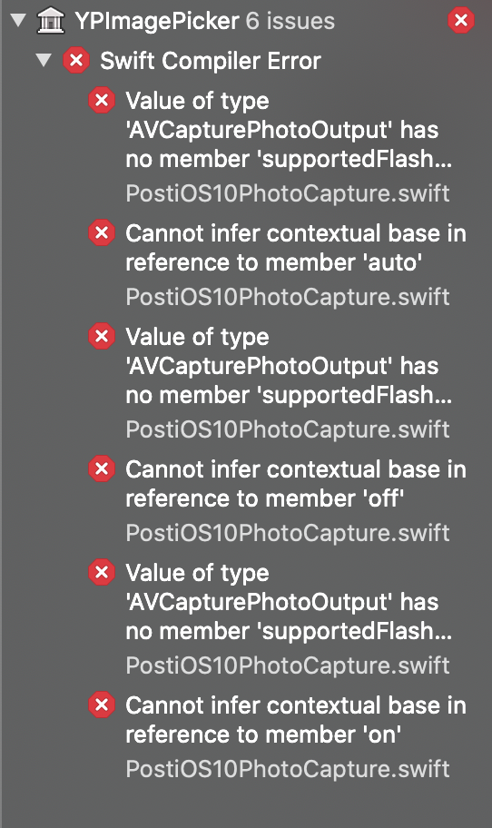 Xcode 12 issue · Issue #568 · Yummypets/YPImagePicker · GitHub
