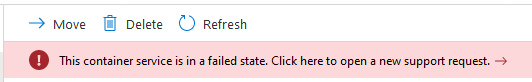 AKS - Cluster in failed state and not accessible anymore · Issue #1631 ...