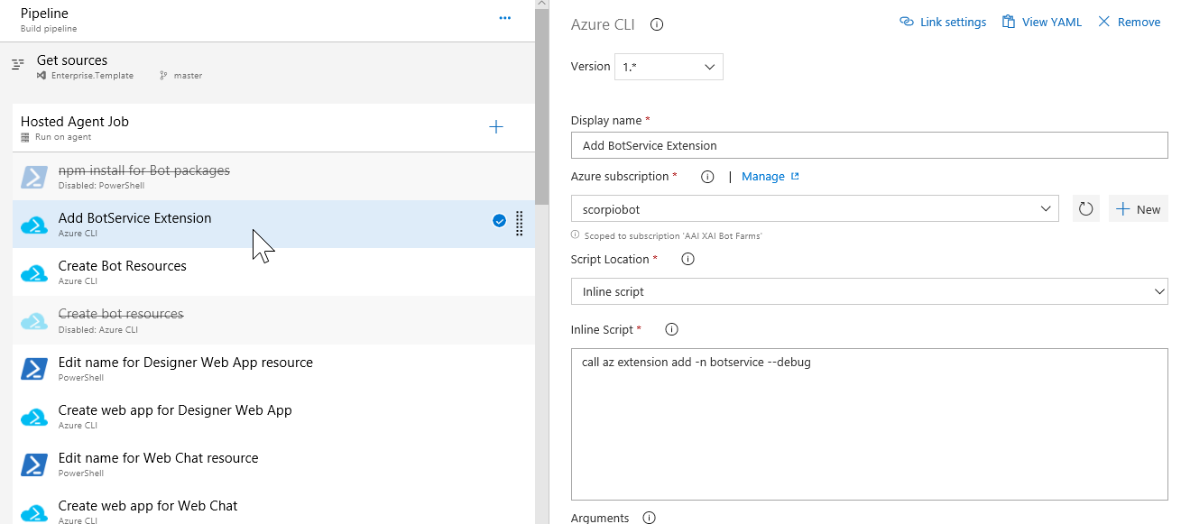 Azure Cli Tasks - Independent of each other in a build pipeline ...