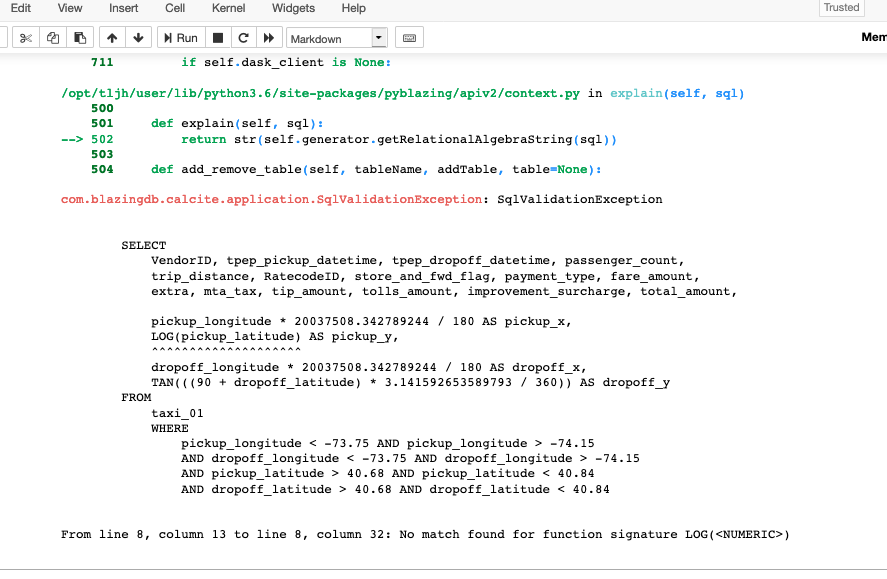 [BUG] No match found for function signature LOG( ) · Issue #334 ...