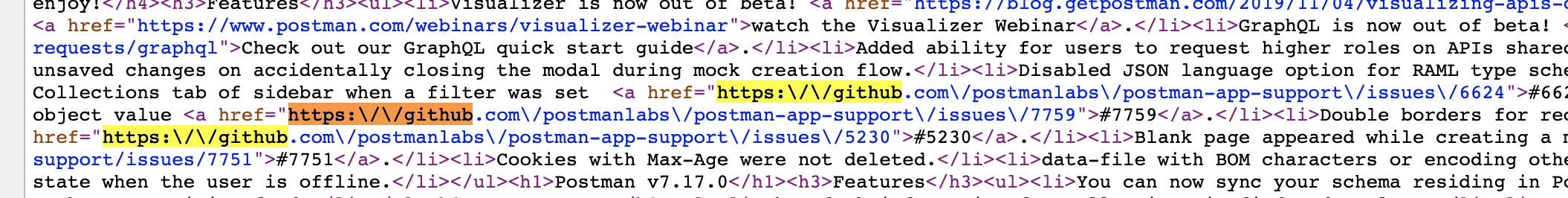 Release notes has spurious characters in GitHub URLs · Issue #8431 ...
