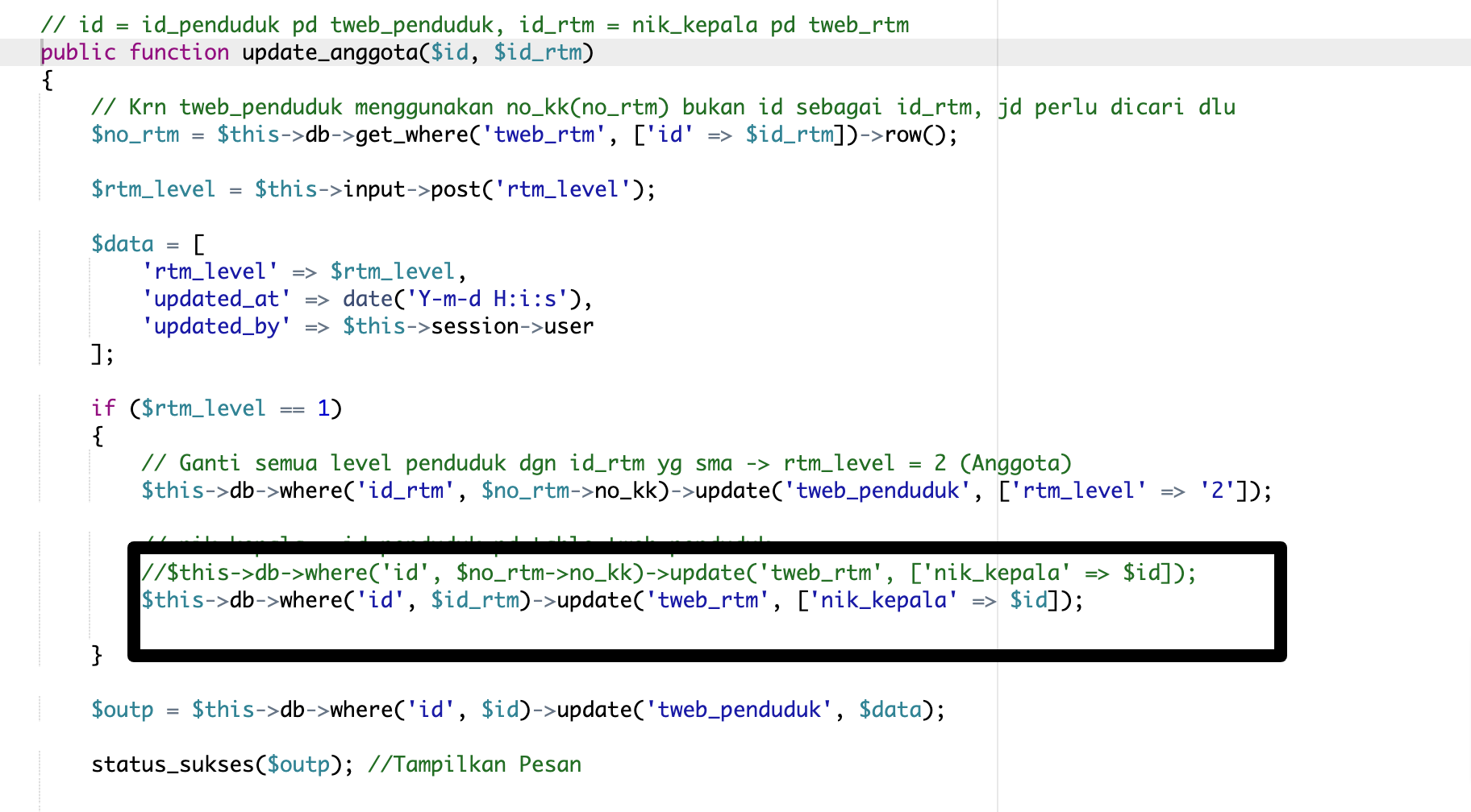 Bug/error: Pada Update Hubungan Rumah Tangga · Issue #4677 · OpenSID ...