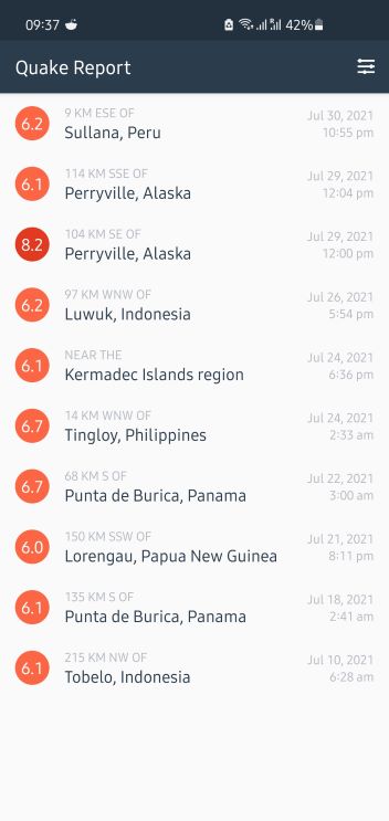 GitHub - Azan9/EarthquakeReport: An earthquake report android app that ...