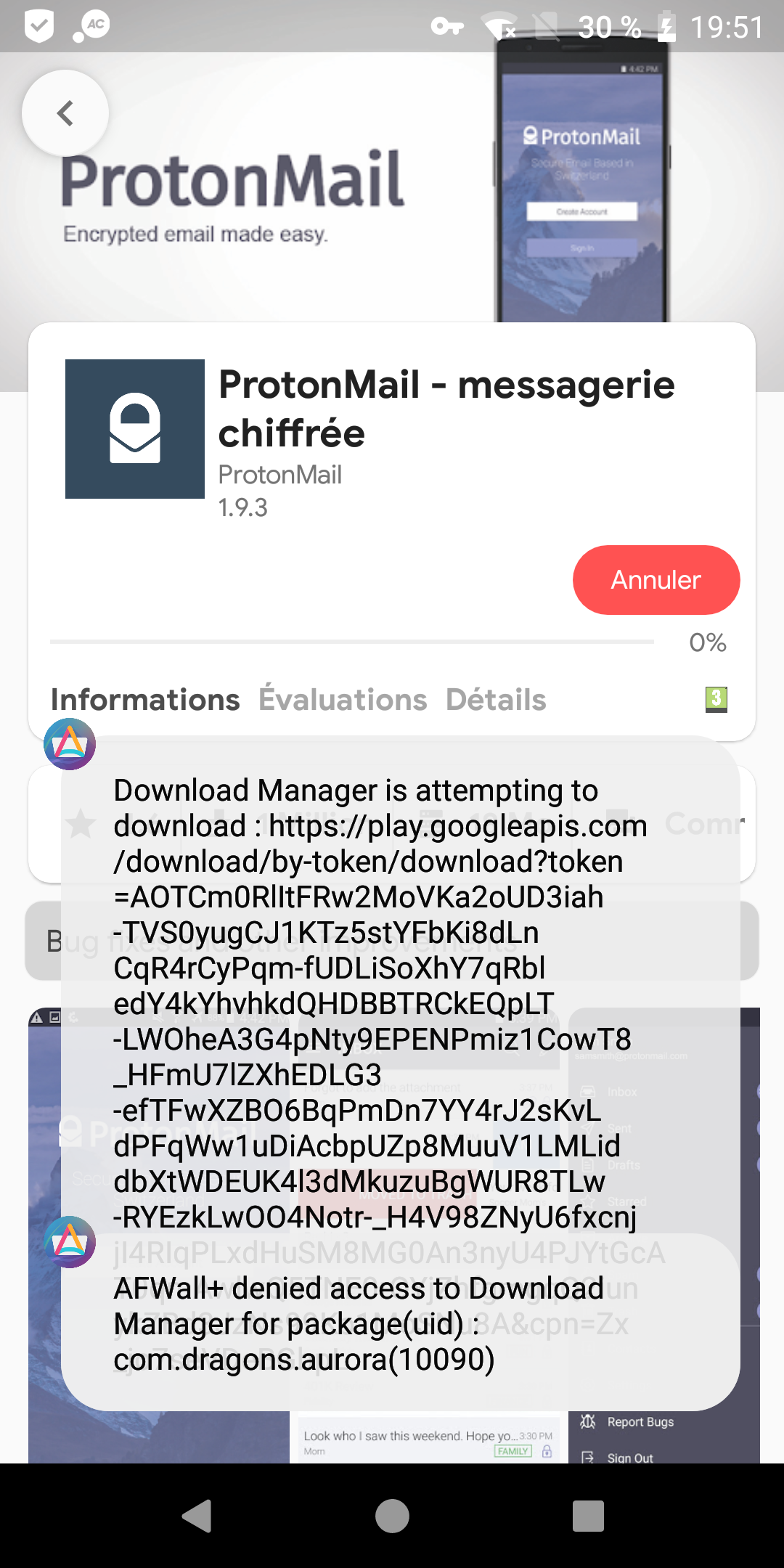 Can't download apps with Yalp/Aurora Store · Issue 896 · ukanth/afwall