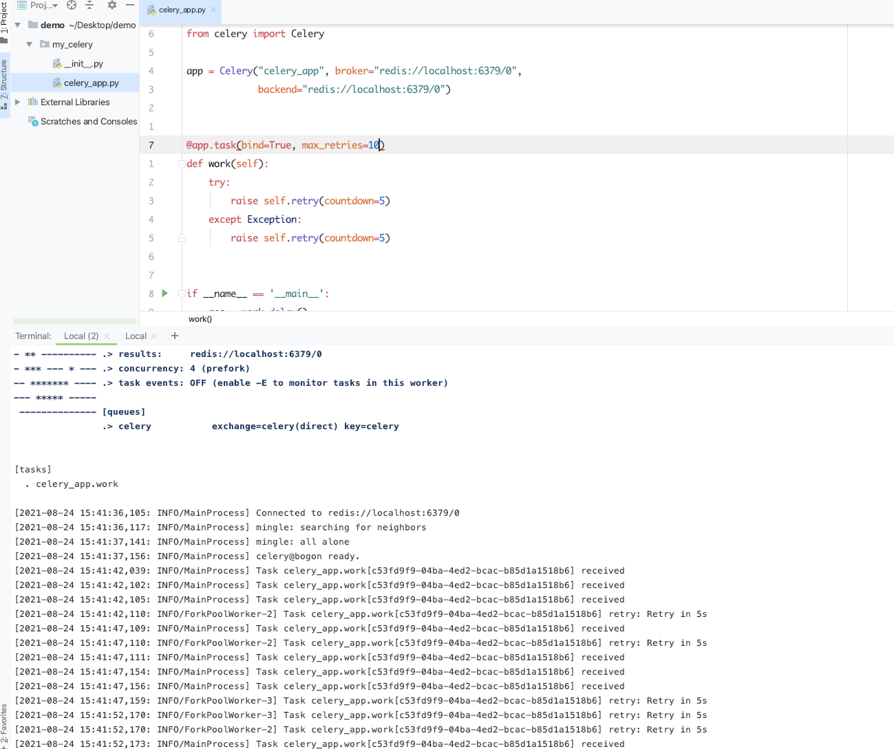 the same task is repeated. Is this normal · Issue 6928 · celery/celery