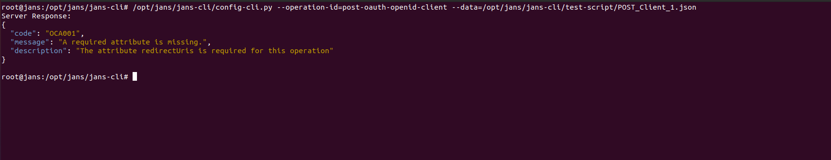 fix (jans-config-api): openApi clients do not send error response body ...
