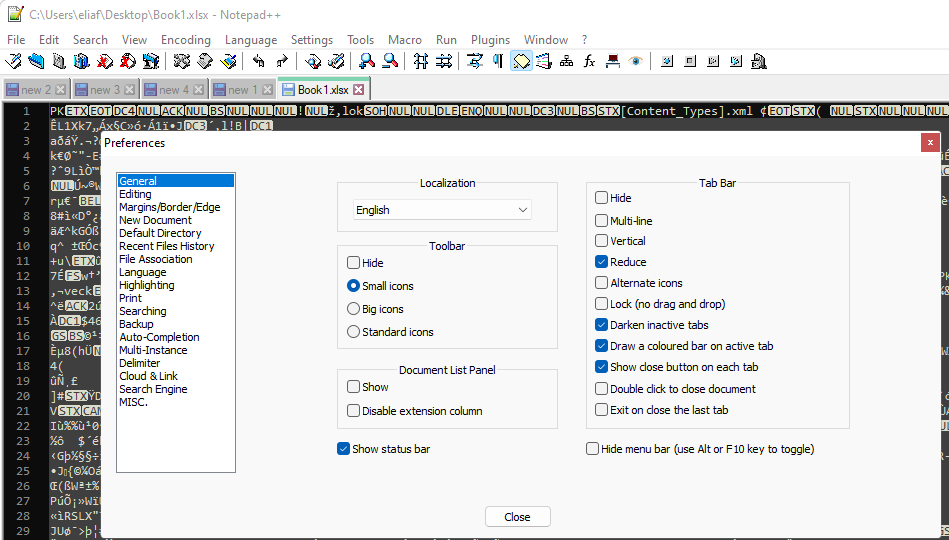 Dark Mode opening file with notepad++ from explorer context menu