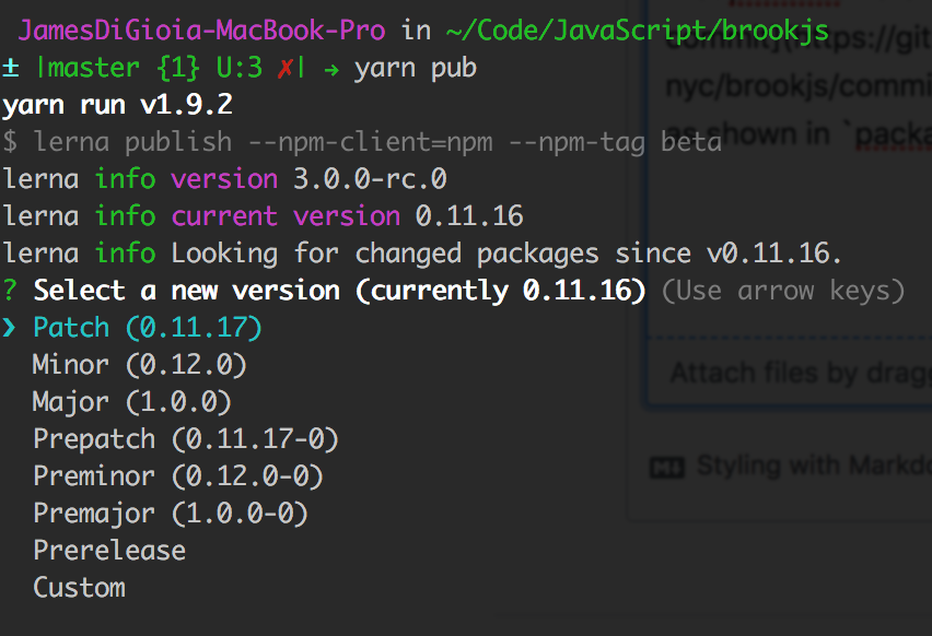Bug: Lerna prerelease publish menu provides incorrectly incremented ...