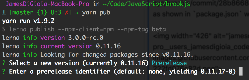 Bug: Lerna prerelease publish menu provides incorrectly incremented ...