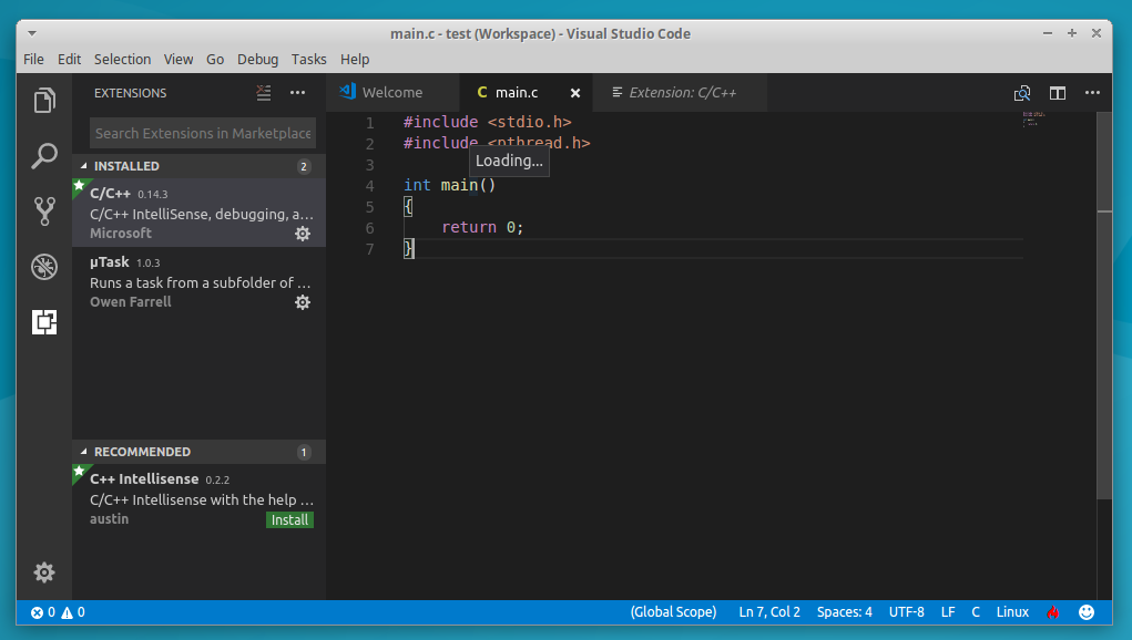 Updating Intellisense keeps on running in Linux · Issue #1291 ...