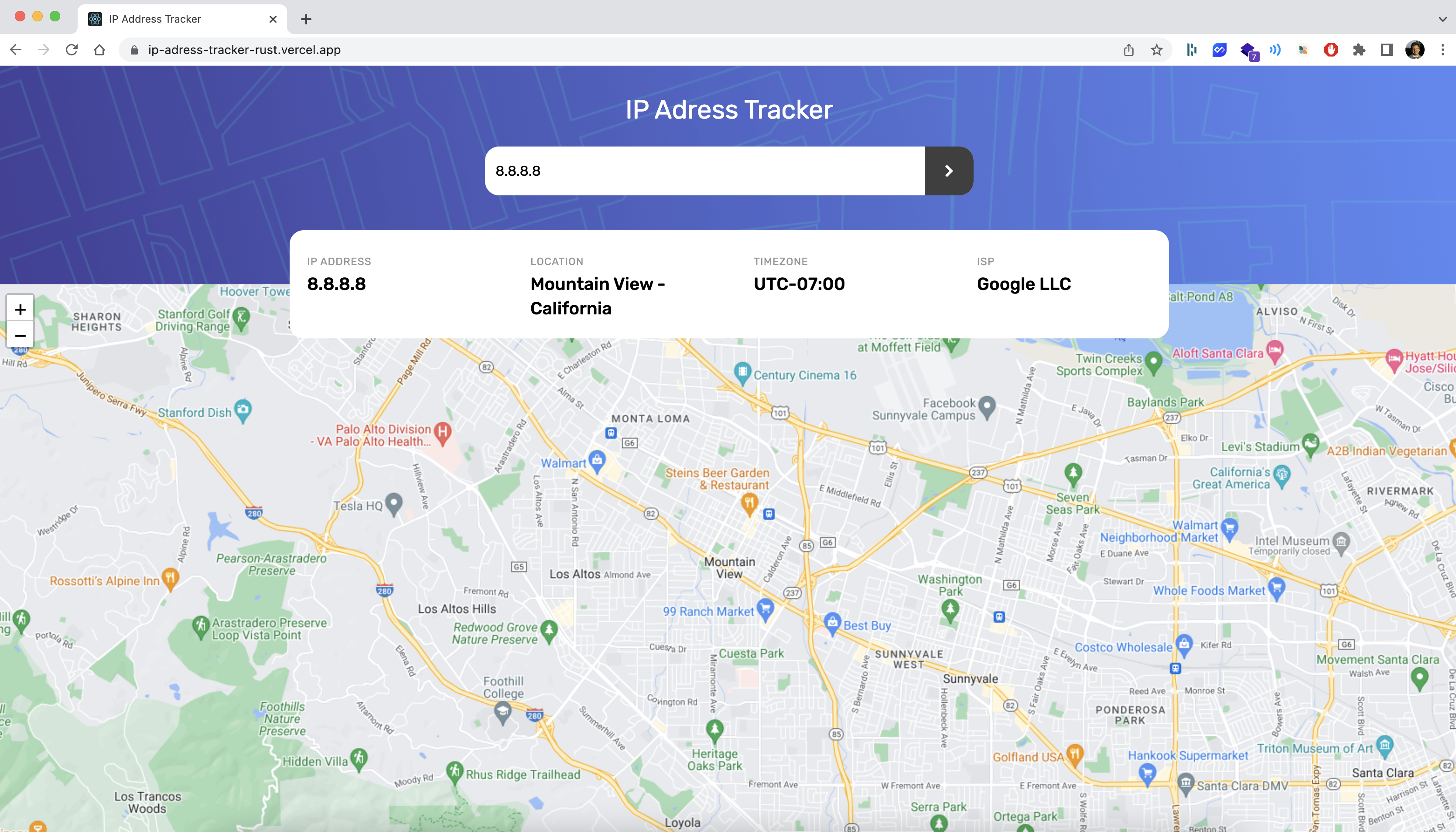 GitHub - MolletSimon/ip-adress-tracker