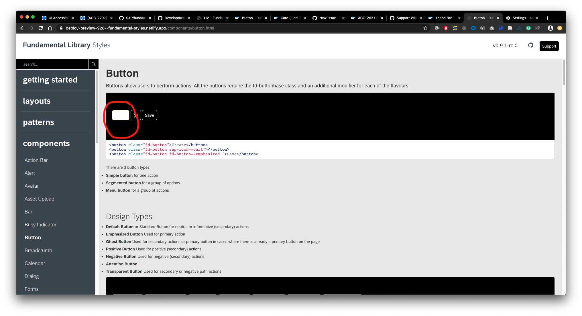 'High Contrast Black' theme button active state color · Issue #995 ...