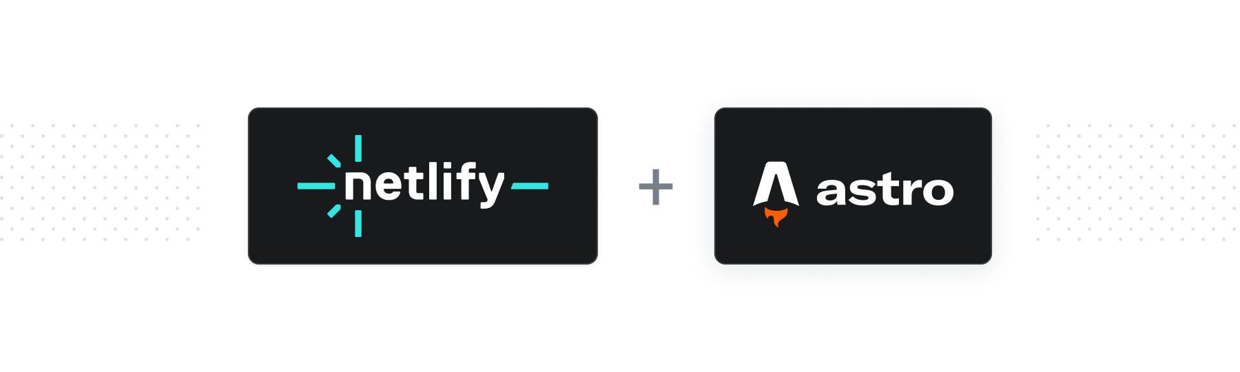 Netlify and Astro.js logos