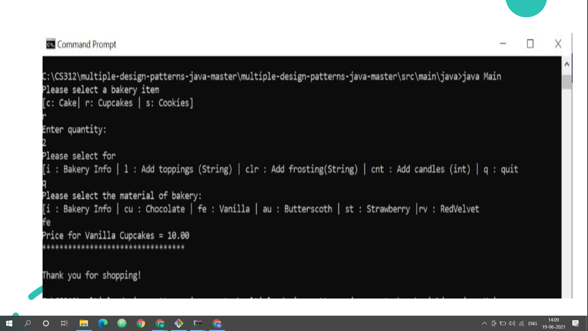 GitHub - sanghaimuskan/Bakery-outlet-using-JAVA-design-patterns: It is ...