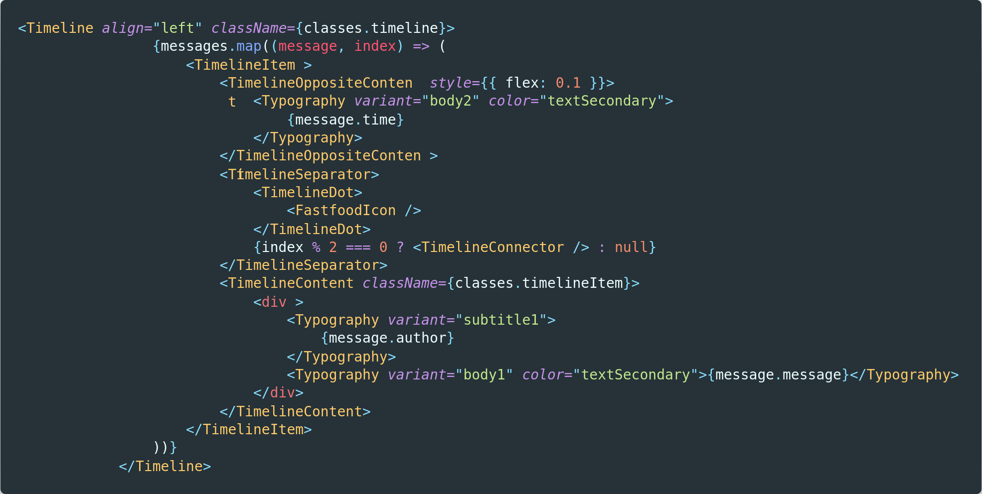 How to align Timeline to the left by default? · Issue #22278 · mui ...