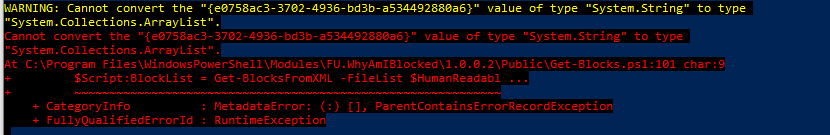 String to Array List conversion error · Issue #2 · AdamGrossTX/FU ...