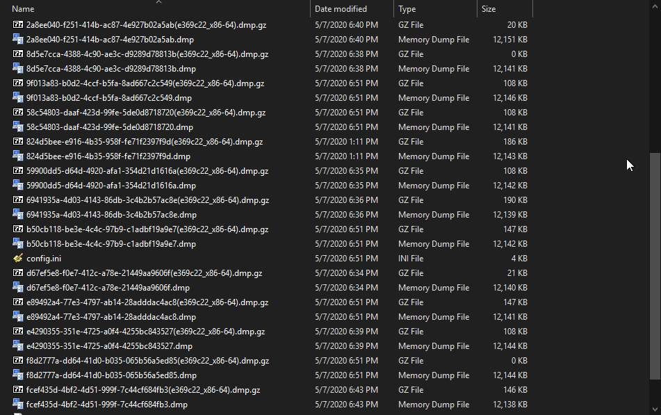 Memory dumps being generated every time the game is closed · Issue ...